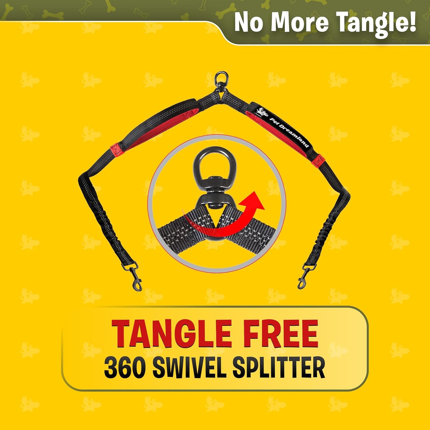 Exquisite Double Dog Leash for Large Dogs | Hands Free Dog Leash 2 Dogs | Waist Dog Leash for Large Dogs | Two Dog Leash for Large Dogs | Leash for Big Dogs | Hands Free Running Dog Leash