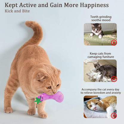 Catnip Toys, Cat Toys, Cat Toys for Indoor Cats, Catnip Toys for Cats, Cat Toys with Catnip, Interactive Cat Toy, Cat Chew Toy, Cat Pillow Toys, Cat Toys for Kittens Kitty