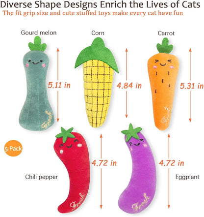 Catnip Toys, Cat Toys, Cat Toys for Indoor Cats, Catnip Toys for Cats, Cat Toys with Catnip, Interactive Cat Toy, Cat Chew Toy, Cat Pillow Toys, Cat Toys for Kittens Kitty