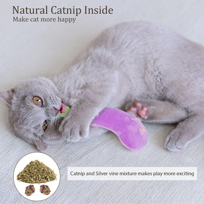 Catnip Toys, Cat Toys, Cat Toys for Indoor Cats, Catnip Toys for Cats, Cat Toys with Catnip, Interactive Cat Toy, Cat Chew Toy, Cat Pillow Toys, Cat Toys for Kittens Kitty